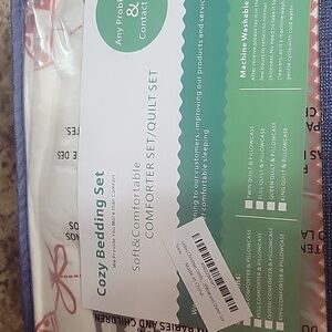 Quilt/comforter queen+cases NEW